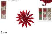 NATALE FIORI FARFALLE C/PINZETTE 4PZ 63704 2ESSE