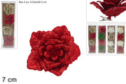 NATALE ROSE C/PINZETTE 4PZ 63858 2ESSE