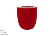 NATALE VASO ONDULATO ROSSO 10545 2ESSE