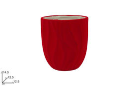 NATALE VASO ONDULATO ROSSO 10545 2ESSE