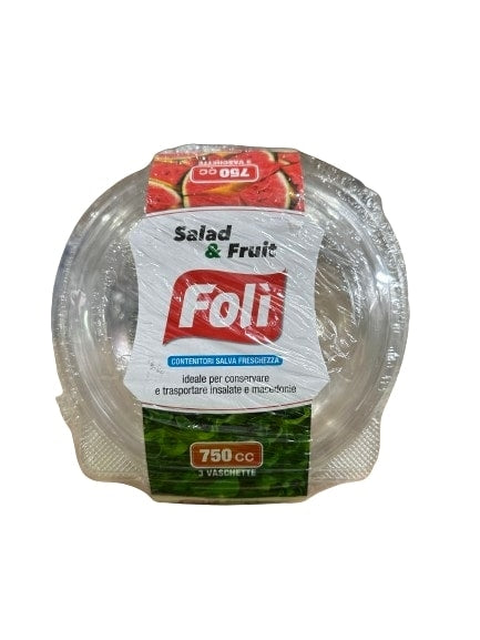 FOLI PACK CONT SALVAFRESCHEZZA SALAD E FRUIT 750CC 3PZ