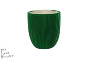 NATALE VASO ONDULATO VERDE 10552 2ESSE