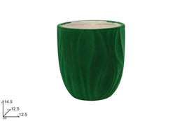 NATALE VASO ONDULATO VERDE 10552 2ESSE