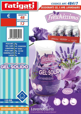 DEODORANTE GEL 150G LAVANDA&IRIS