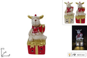 NATALE RENNA C/PACCO 13CM 47902 2ESSE