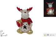 NATALE RENNA C/LUCE 15CM 47919 2ESSE
