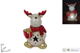 NATALE RENNA C/LUCE 15CM 47919 2ESSE