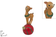 NATALE CERBIATTO PALLA 23CM 77459 2ESSE