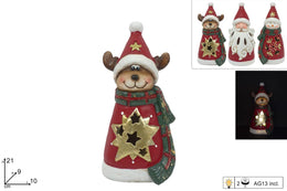NATALE SOGGETTO C/LUCE 21CM 77527 2ESSE