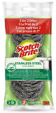 SCOTCH BRITE PAGLIETTE ACCIAIO 3PZ A112