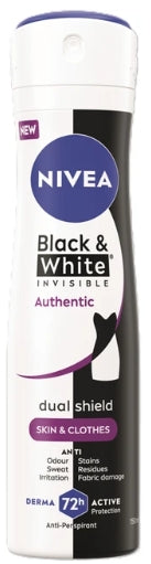 NIVEA DEO SPRAY 150ML B&W AUTHENTIC
