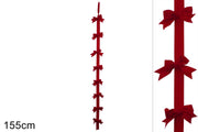 NATALE GHIRLANDA 8 FIOCCHI ROSSO 93077 ESSE