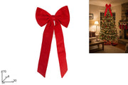 NATALE PUNTALE FIOCCO VELLUTO 30X70 2694 2ESSE