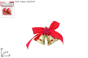 NATALE COPPIA CAMPANE CON FIOCCO 3PZ 46837 2ESSE