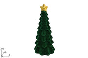 NATALE ALBERO 13CM VELLUTO VERDE 26930 2ESSE
