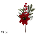NATALE CHIUDIPACCO FIORE CON BACCHE 19CM 36924 2ESSE