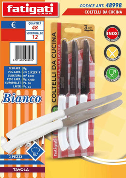 COLTELLI 3PZ BIANCO 48998