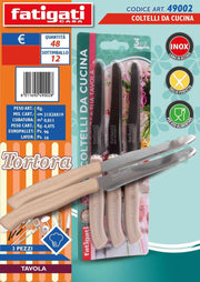 COLTELLI 3PZ TORTORA 49002