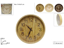 OROLOGIO MURO TONDO EFFETTO LEGNO 48704 2ESSE