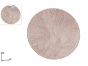 TOVAGLIETTA TONDA 38CM  FIORI ROSA ANTICO 2ESSE