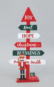 NATALE ALBERO LEGNO INSEGNE CM.11X37 15067 E.NATALE
