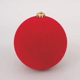 NATALE SFERA MM.200 VELLUTO ROSSO 67544 E.NATALE