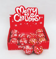 NATALE SFERA MM.75 ROSSA POIS 67734 E.NATALE