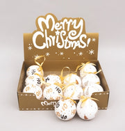 NATALE SFERA MM.75 POLISTIROLO BIANCA 67735 E.NATALE