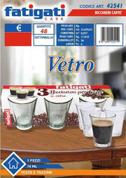 BICCHIERINI X CAFFE' 70ML 3PZ