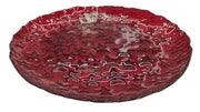 NATALE PIATTO ROSSO VETRO 53514 MERCURY