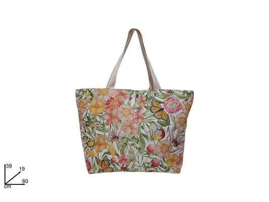 BORSA MARE FANT.FIORI E FARFALLE SL23-SMDH-H