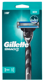 GILLETTE MACH3 COMPLETO+2 RICARICHE