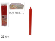 NATALE CANDELA ROSSA 3PZ 23CM 4088 2ESSE