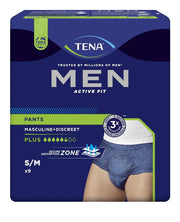 TENA MEN ACTIVE FIT PANTS PLUS X9 S/M