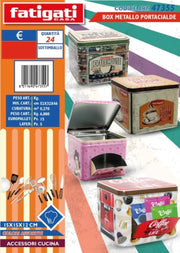 BOX METALLO PORTACIALDE 15*15*12 CM 47355