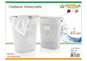 VARALUX CESTONE RICAMO 65LT BIANCO 82826