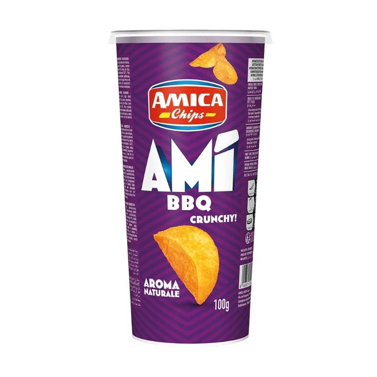 AMICA CHIPS TUBO AMI' BBQ 100G