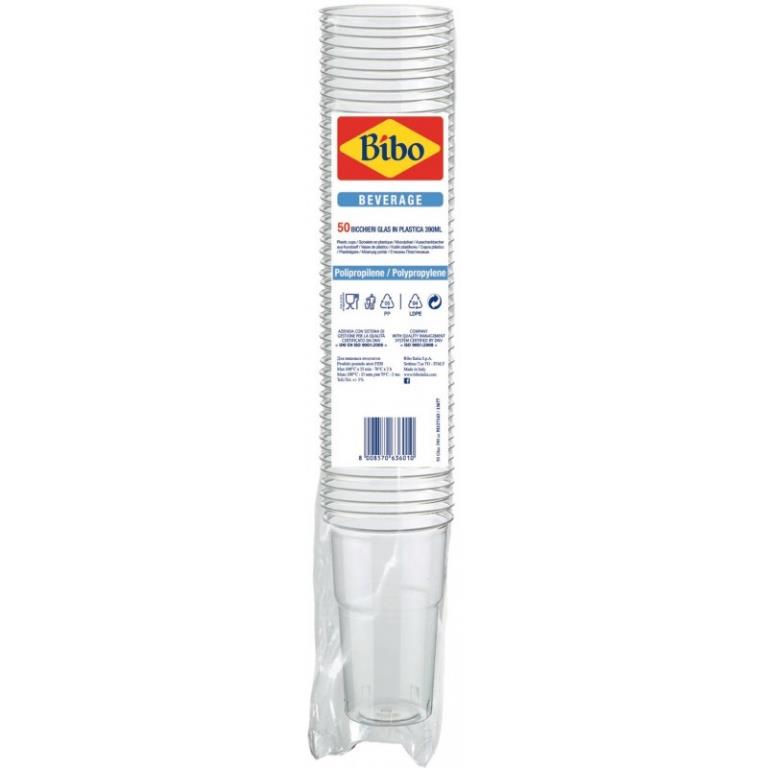 BIBO BICCHIERI 390ML 50PZ