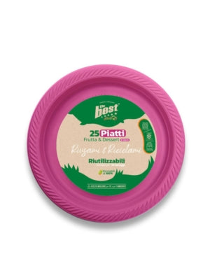 THE BEST PIATTI FRUTTA RIUT.25PZ FUCSIA