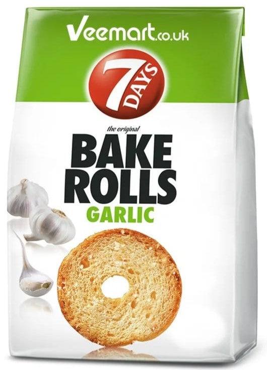 7DAYS BAKE ROLLS GARLIC 80G