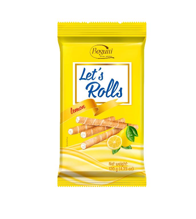 BOGUTTI WAFER ROLL LEMON 120G