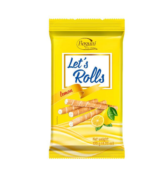 BOGUTTI WAFER ROLL LEMON 120G