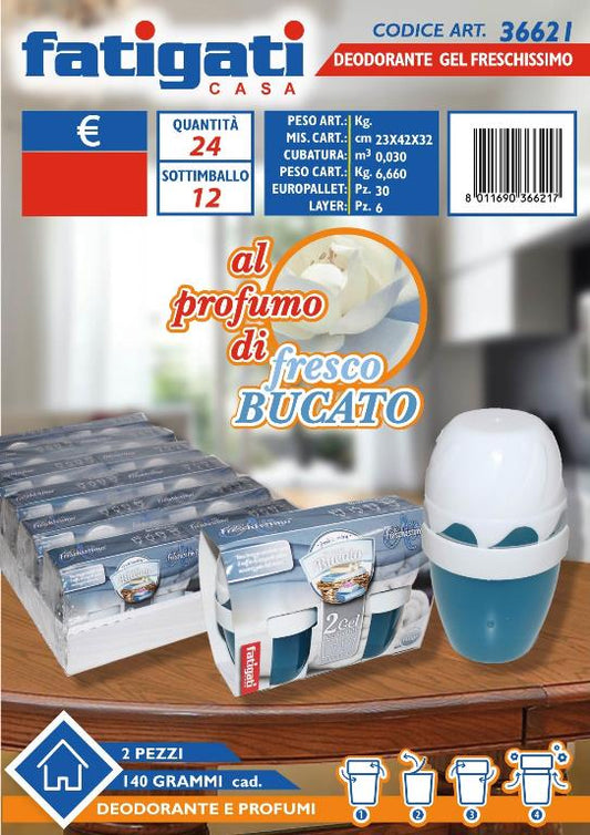 DEOD.GEL 140GR.2PZ.F.BUCATO FRESCHI