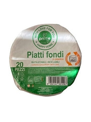 PRIME PIATTO FONDO RIUTILIZZABILE 20PZ