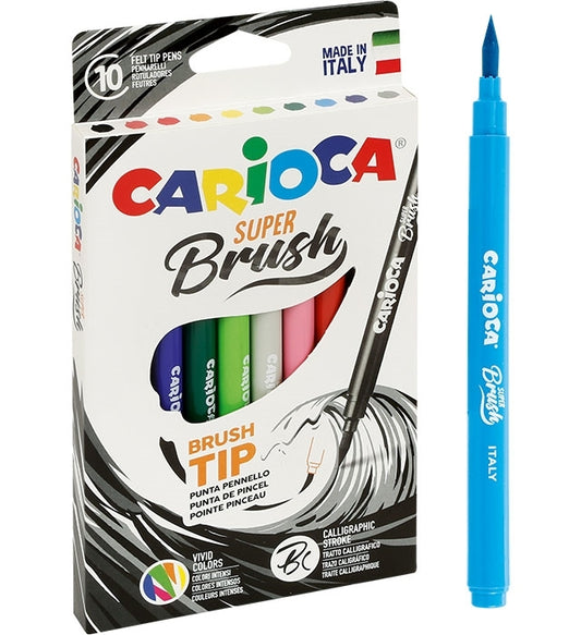 CARIOCA PENNARELLI BRUSH 10PZ