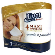 NIVES CARTA IGIENICA 4ROT 3VELI GRAN RISPARMIO