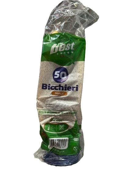 THE BEST BICCHIERE RIUT. 50PZ BLU