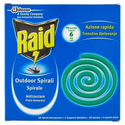 RAID SPIRALI ANTIZANZARE X10 103500