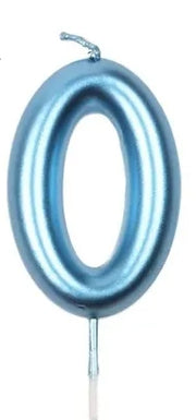 CANDELINA BLU 6CM NUMERO 0 GOAT