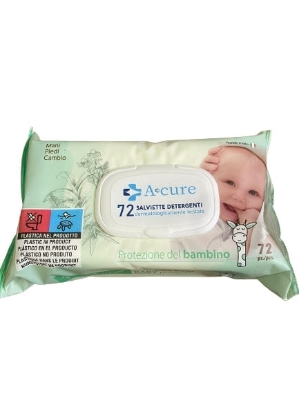 A CURE SALVIETTINE BABY 72PZ ALOE CAMOM.